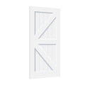 Graphic Design House MDF Board K Interior Sliding Barn Door with Hardware American Style Country White Closet Doors